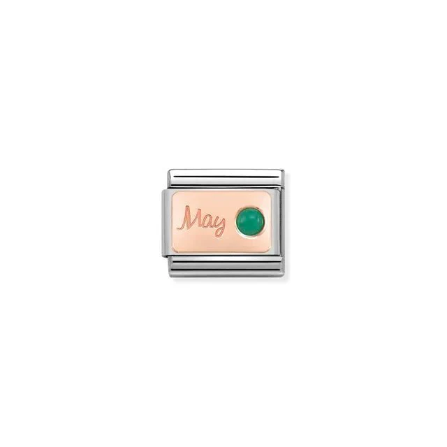 Nomination Composable Link - May In Rose Gold