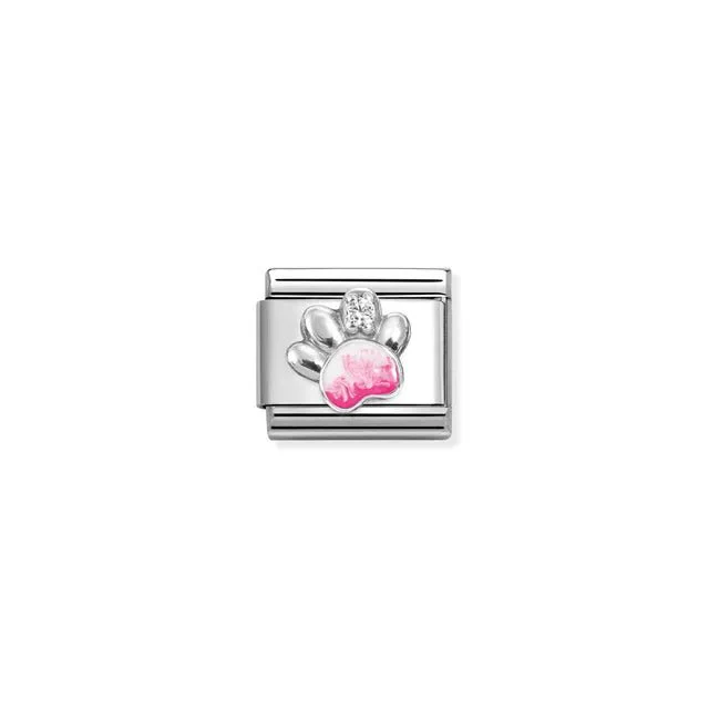 Nomination Composable Link - Pink Paw Print