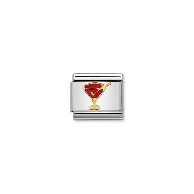 Nomination Composable Link - Red Cocktail Glass