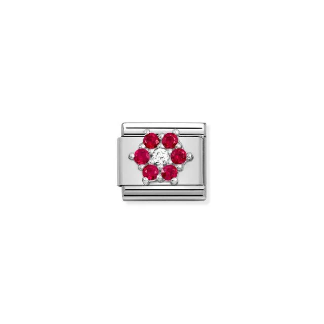 Nomination Composable Link - Red Flower