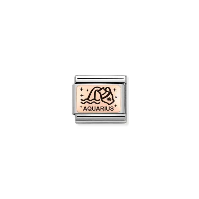 Nomination Composable Link Rose Gold - Aquarius