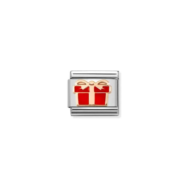 Nomination Composable Link Rose Gold - Red Gift