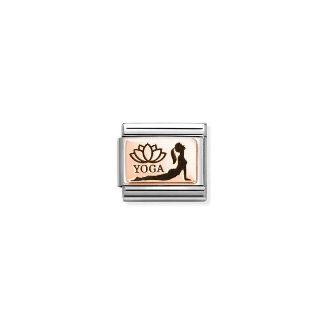 Nomination Composable Link Rose Gold - Yoga Cobra Pose