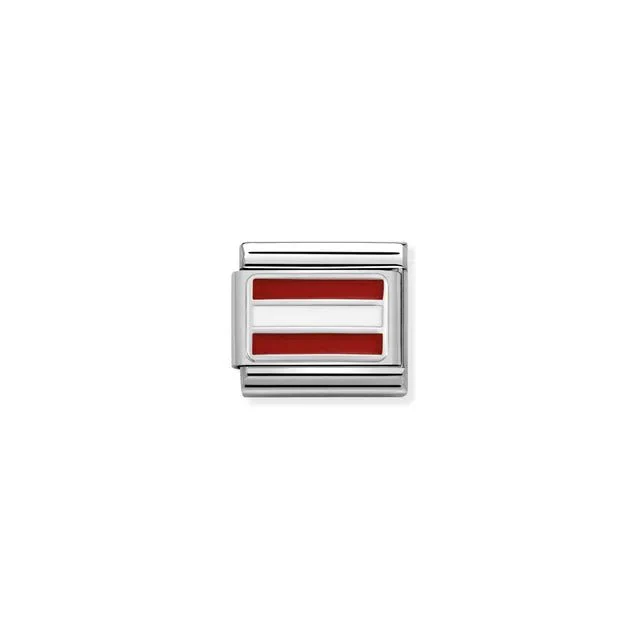 Nomination Composable Link Silver - Austria Flag