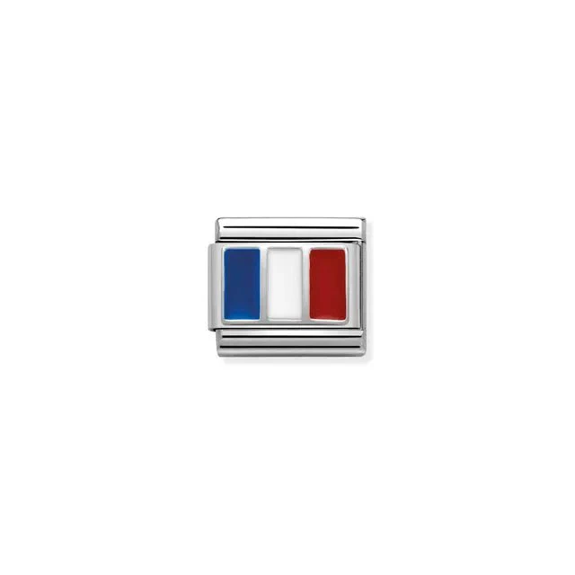 Nomination Composable Link Silver - French Flag