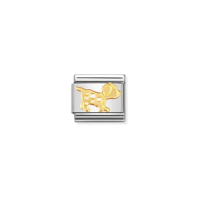 Nomination Composable Link Silver - Gold Dog