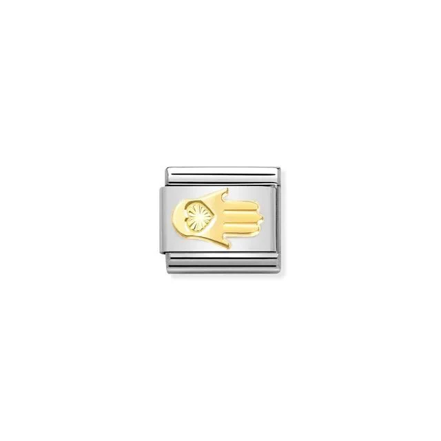 Nomination Composable Link Silver - Gold Fatima Hand