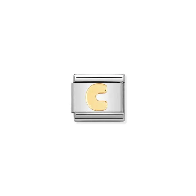 Nomination Composable Link Silver - Gold Letter C
