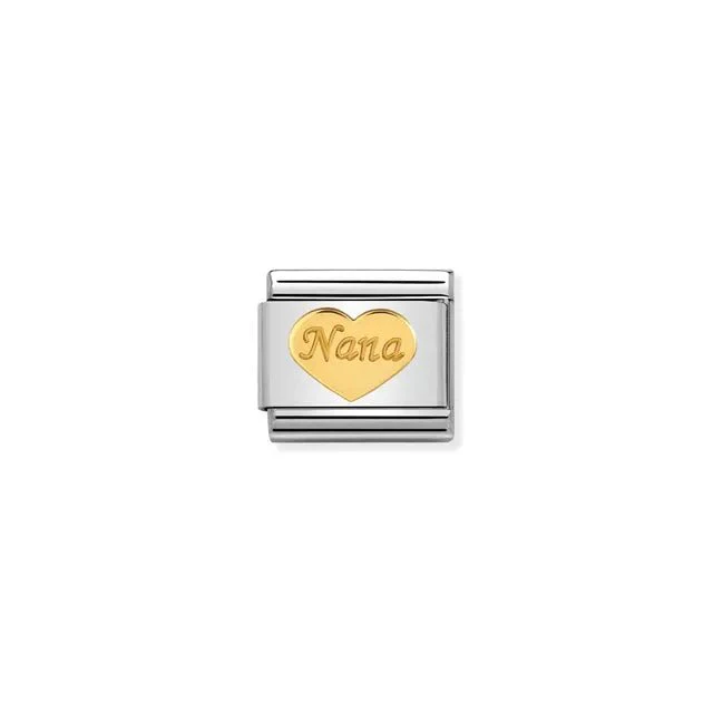 Nomination Composable Link Silver - Gold Nana Heart