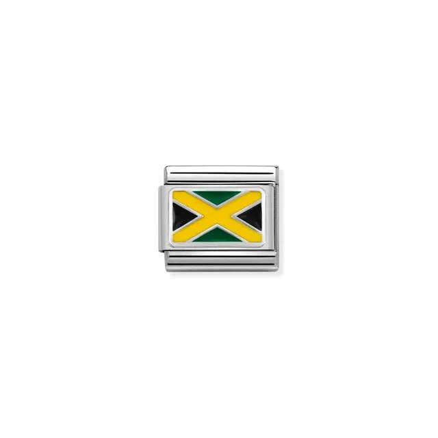 Nomination Composable Link Silver - Jamaica Flag
