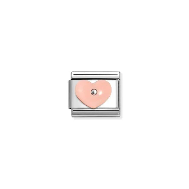 Nomination Composable Link Silver - Pink Stone Heart