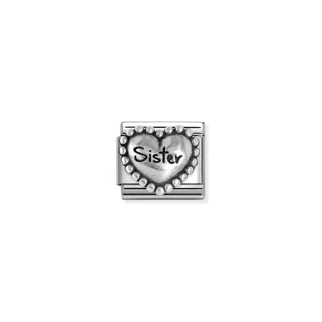 Nomination Composable Link Silver - Sister Heart