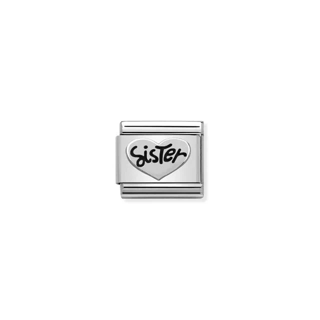 Nomination Composable Link Silver - Sister Heart