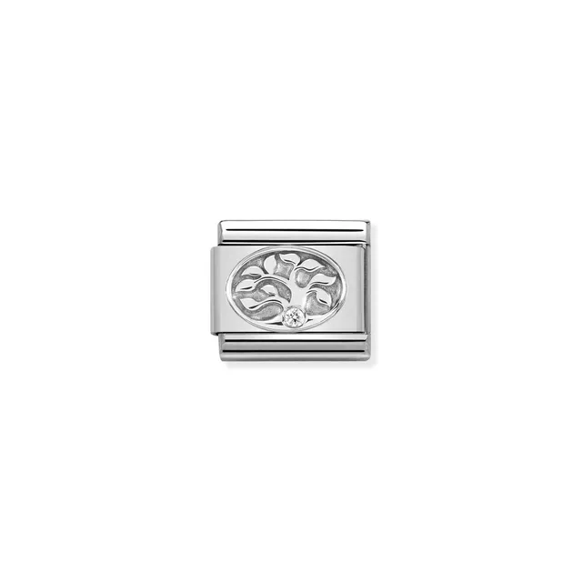 Nomination Composable Link Silver - Tree of Life With CZ