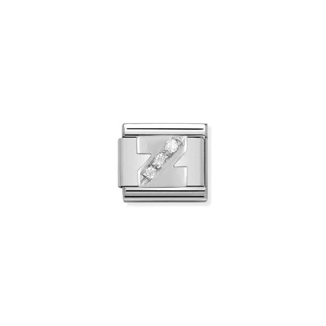 Nomination Composable Link Silver With Stones - Letter Z