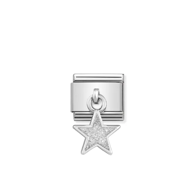 Nomination Composable Link - White Glitter Star