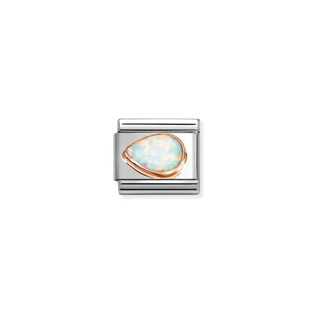 Nomination Composable Link - White Opal Drop