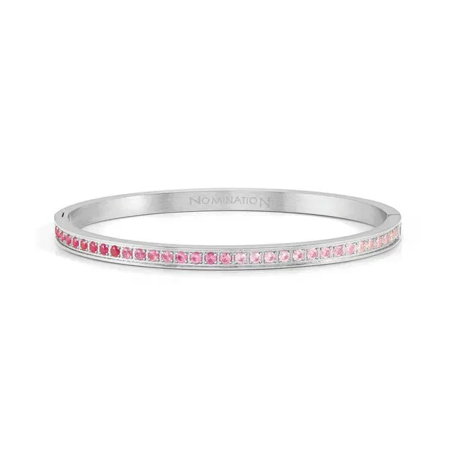 Nomination Pretty Bangles Bracelet - Pink CZ