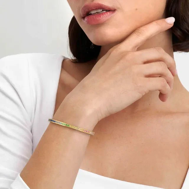 Nomination Pretty Bangles Bracelet - Rainbow CZ - Image 3