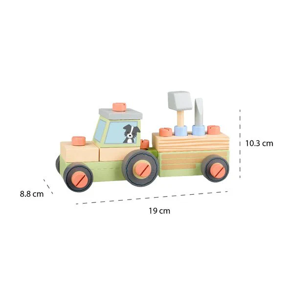 Orange Tree Toys - Buildable Tractor - Image 4