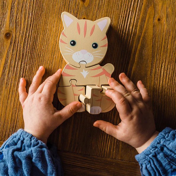 Orange Tree Toys - Cat Wooden Puzzle - Image 3