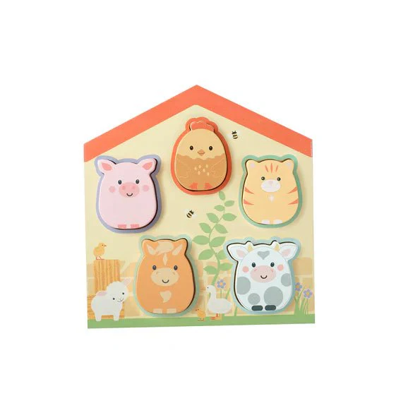 Orange Tree Toys - Farmyard Barn Shape Puzzle - Image 2
