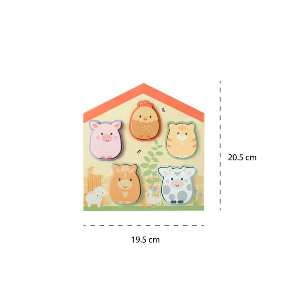 Orange Tree Toys - Farmyard Barn Shape Puzzle - Image 4