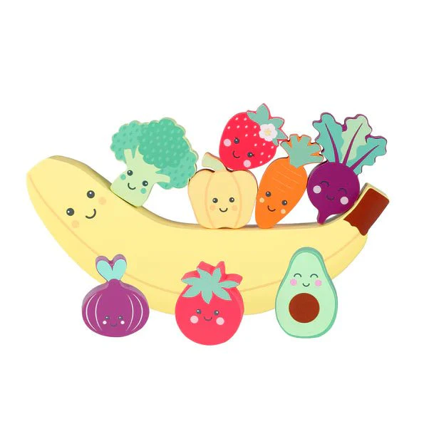 Orange Tree Toys - Happy Veggies & Friends Balancing Game - Image 2