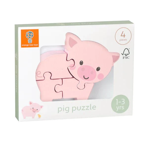 Orange Tree Toys - Pig Wooden Puzzle