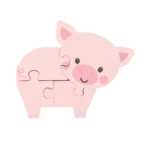 Orange Tree Toys - Pig Wooden Puzzle - Image 2