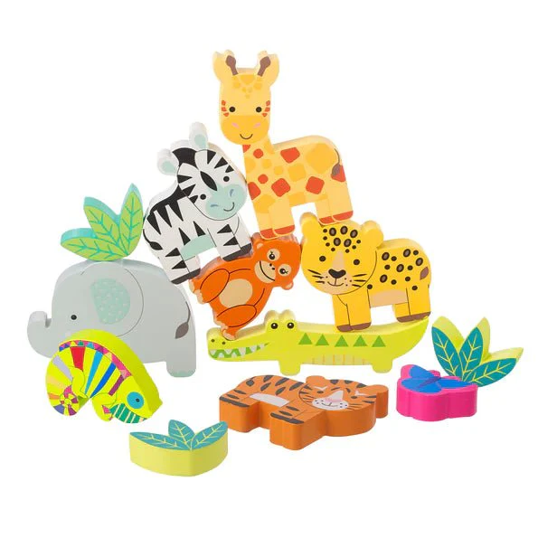 Orange Tree Toys - Stacking Jungle Animals