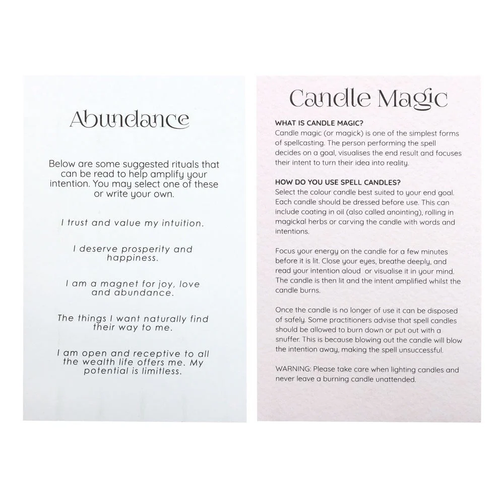 Pack of 12 Abundance Spell Candles - Image 4