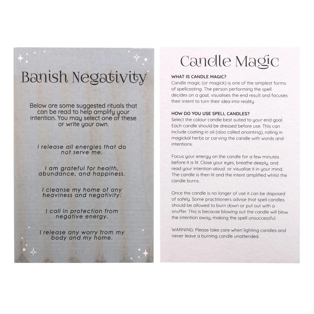 Pack of 12 Negativity Spell Candles - Image 4