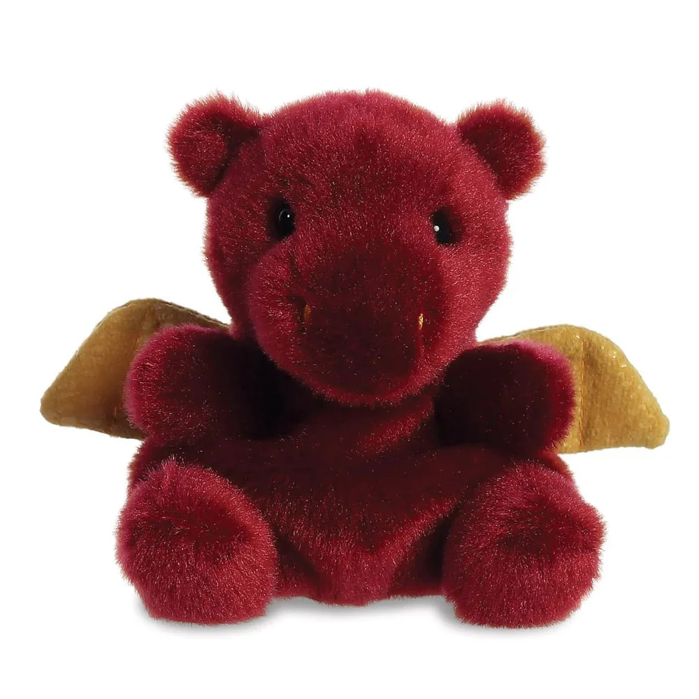 Palm Pals Aidan Dragon Soft Toy ā Red Plushie
