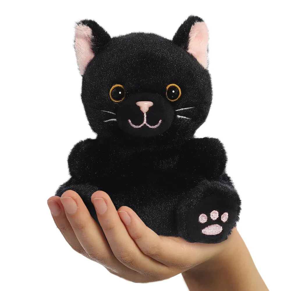 Palm Pals Twilight Black Cat Soft Toy β Cat Plushie - Image 6