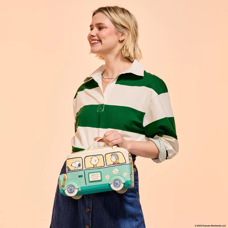 Loungefly Peanuts Gang Road Trip Bus Light-Up Figural Crossbody Bag - Image 10