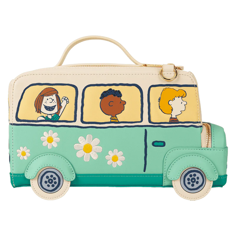 Loungefly Peanuts Gang Road Trip Bus Light-Up Figural Crossbody Bag - Image 4