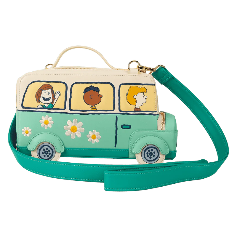 Loungefly Peanuts Gang Road Trip Bus Light-Up Figural Crossbody Bag - Image 6