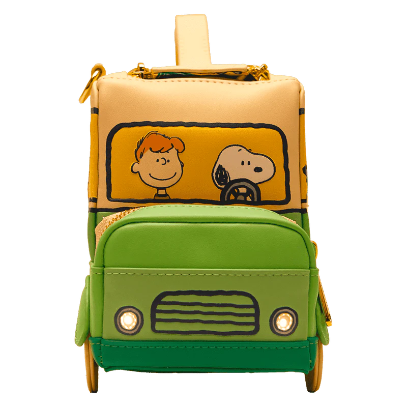 Loungefly Peanuts Gang Road Trip Bus Light-Up Figural Crossbody Bag - Image 7