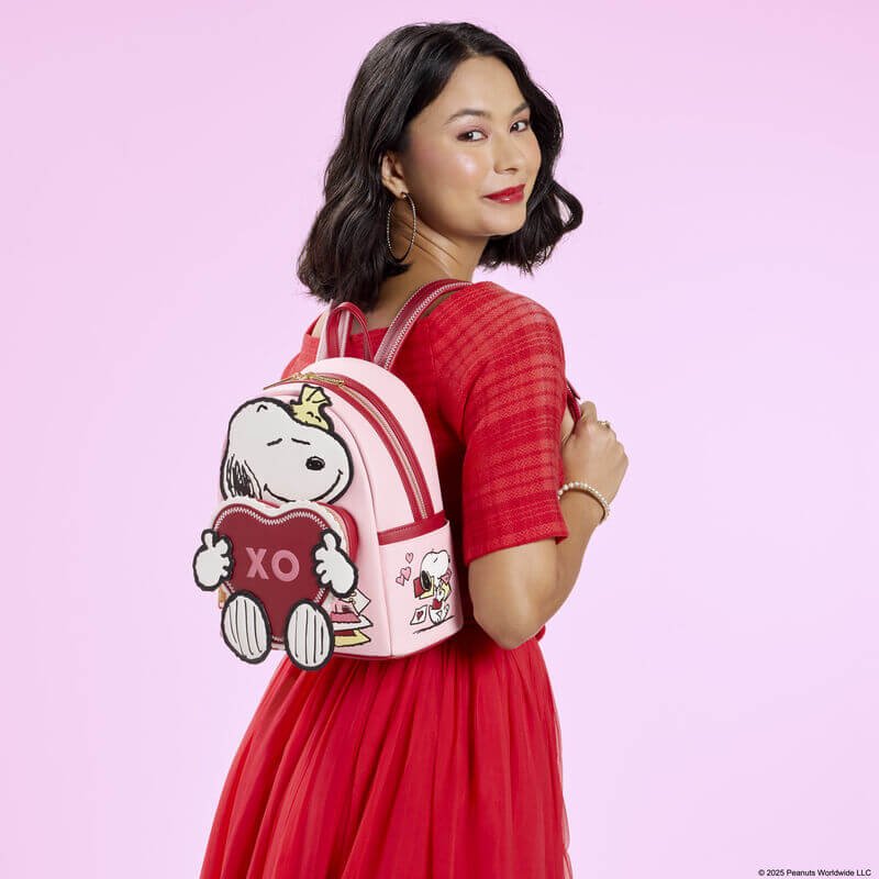 Loungefly Peanuts Snoopy Valentine's Day Mini Backpack - Image 6
