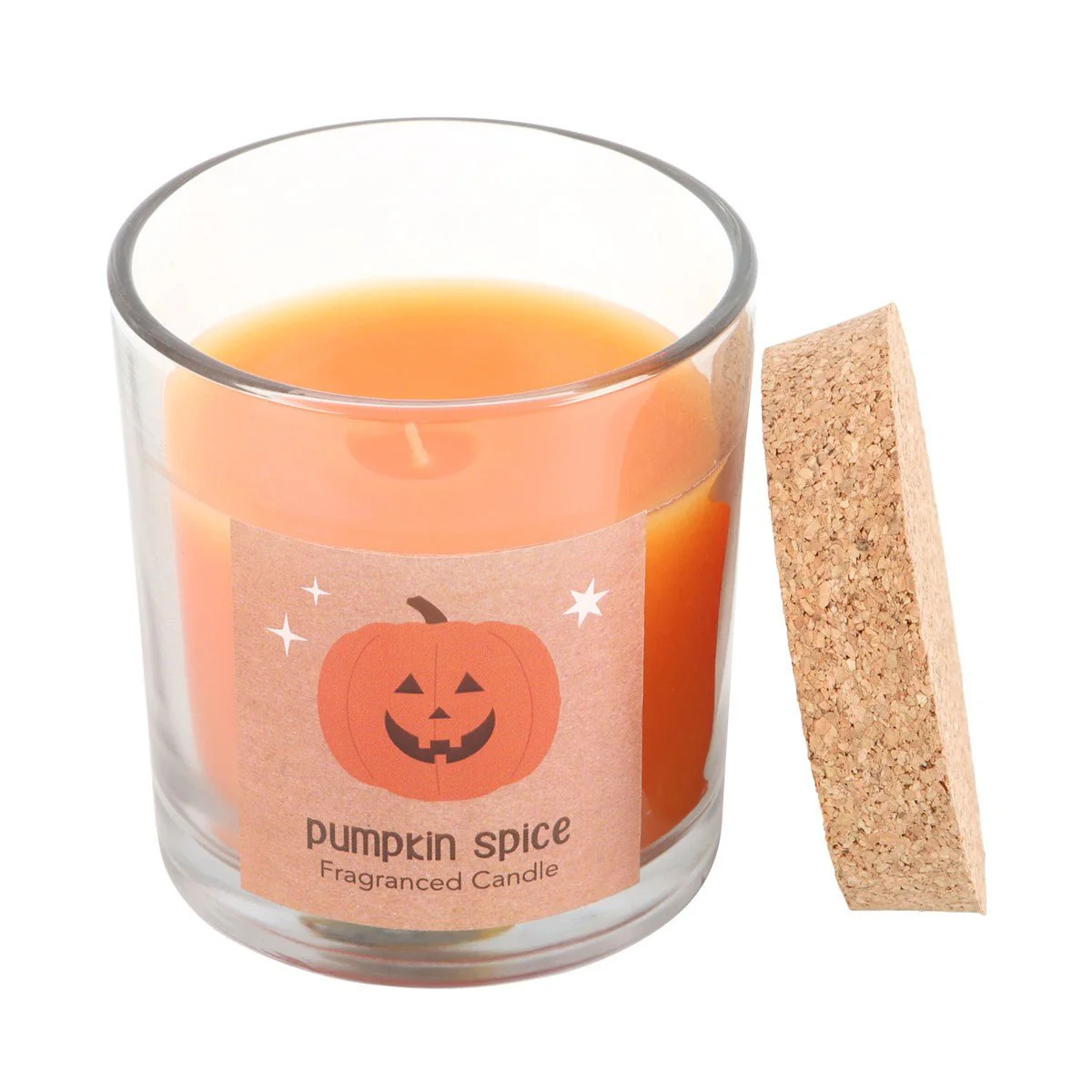 Peekaboo Pumpkin Spice Glass Candle - Image 2