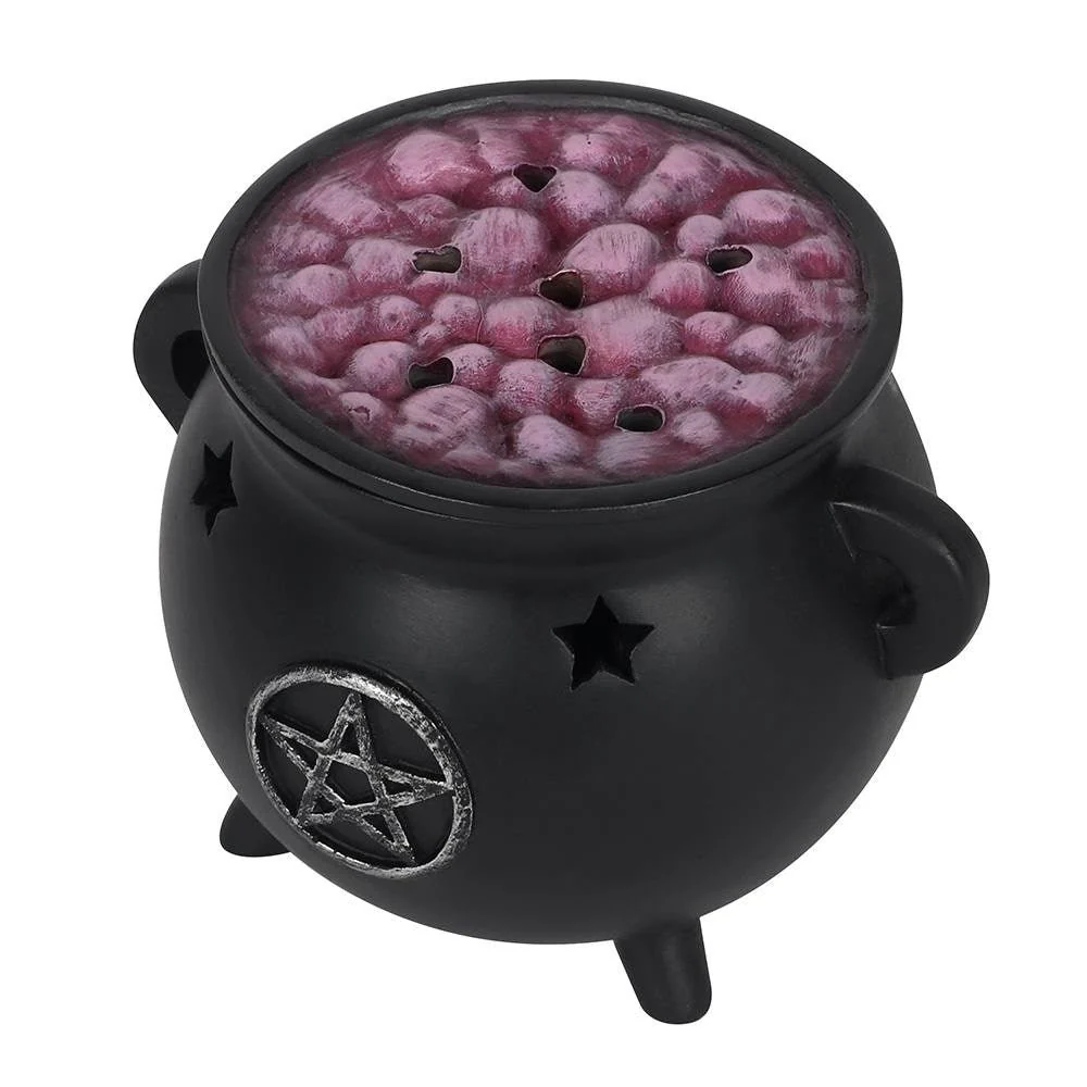 Cauldron Incense Cone Burner Pentagram - Image 2