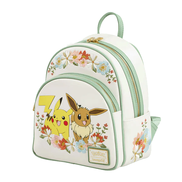Loungefly Pokémon Pikachu & Eevee Floral Mini Backpack Pokémon - Image 2