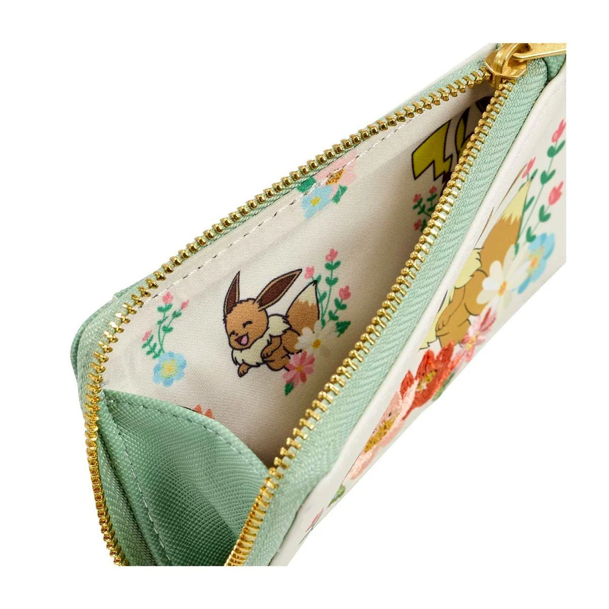 Loungefly Pikachu & Eevee Floral Card Holder - Image 4
