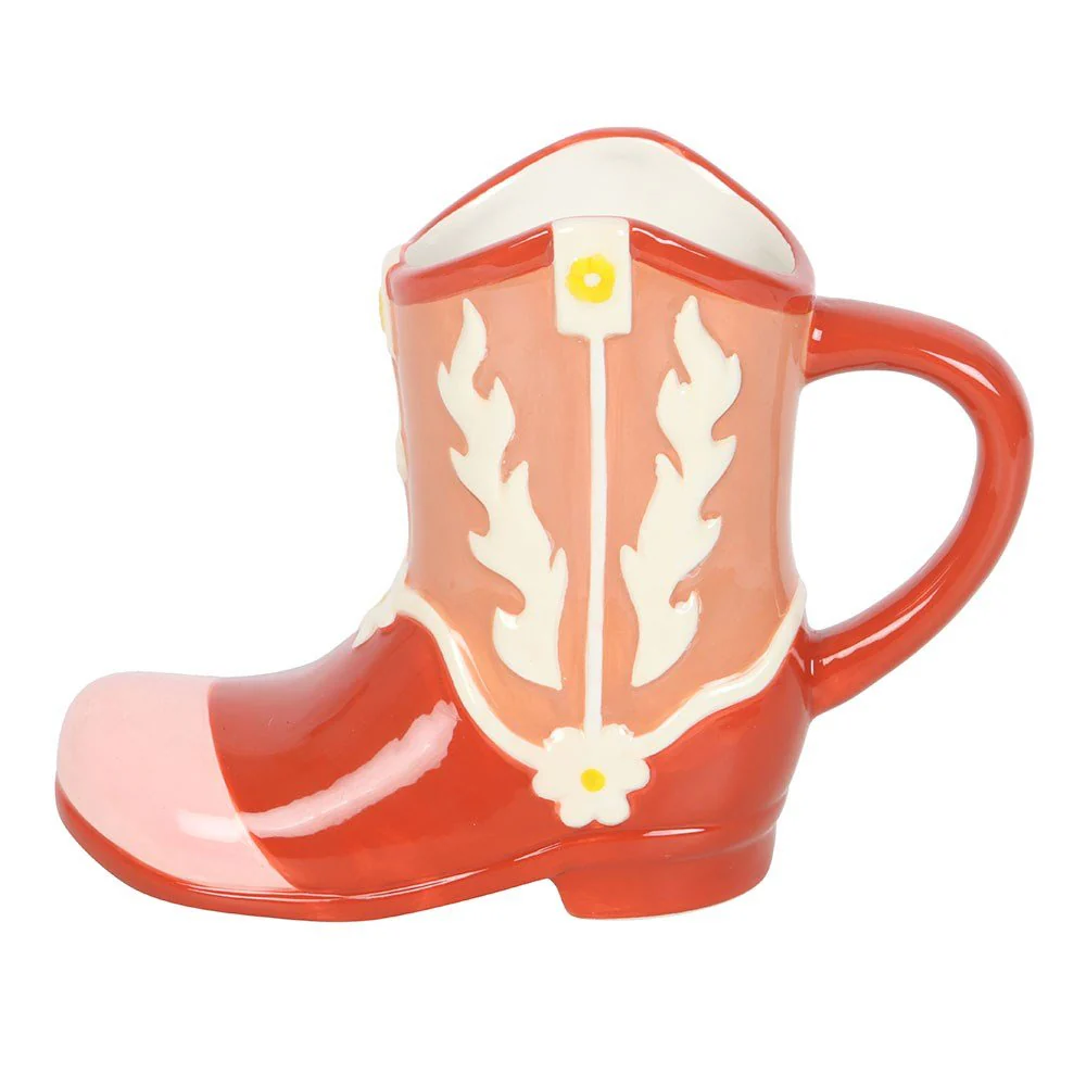 Pink Cowboy Boot Shaped Mug - Image 2