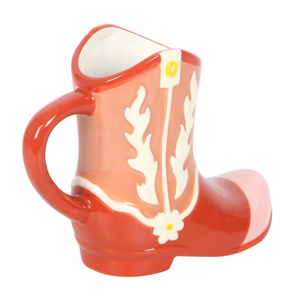 Pink Cowboy Boot Shaped Mug - Image 3
