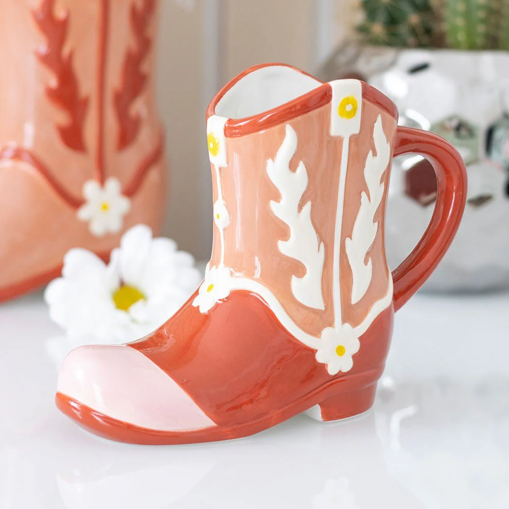 Pink Cowboy Boot Shaped Mug - Image 4