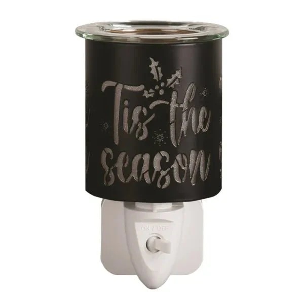 Plug-In Wax Melt Burner – Black & Gold ’Tis the Season 13cm - Image 2