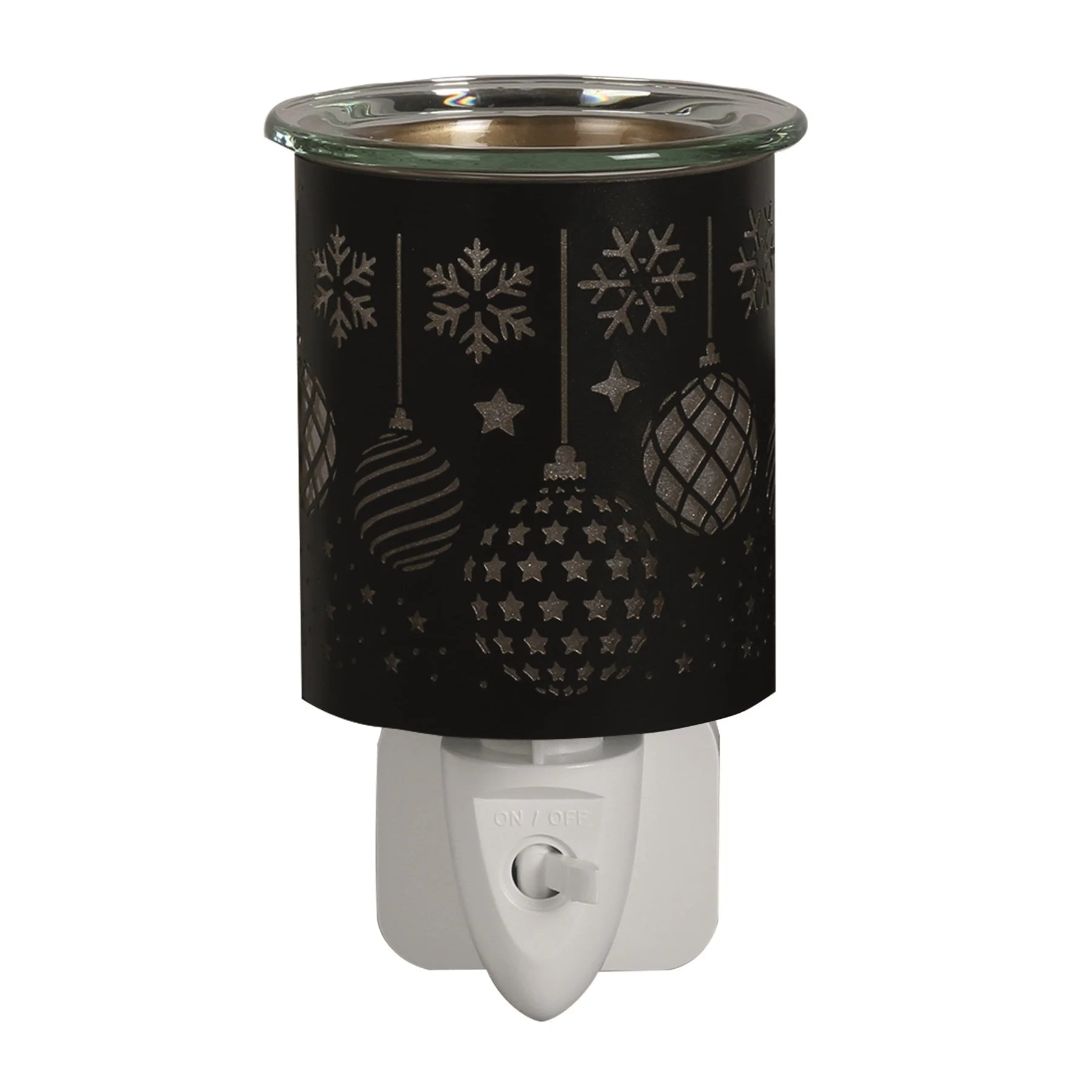 Plug In Wax Warmer - Black & Gold Silhouette Baubles - Image 2