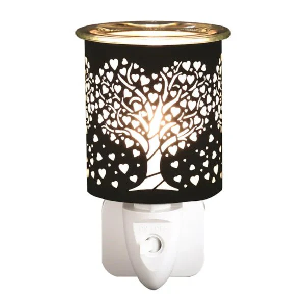 Plug-In Black Heart Tree Wax Melt Burner
